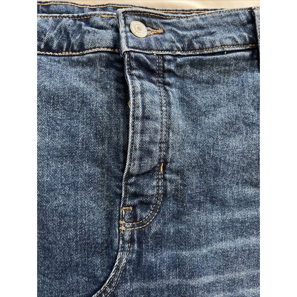 Old Navy Women’s High Rise Marcia Denim Mini Skirt Raw Fringe Hem NWT Size 18 - Picture 7 of 15